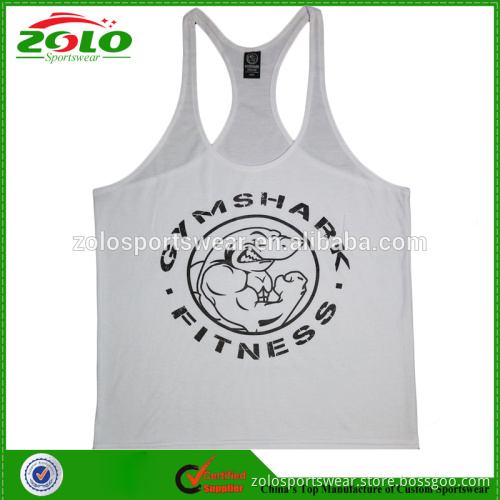 2015 Popular Design Good Quality Cotton Men's Gym Singlets
